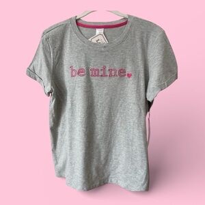 Sweet Soul Be Mine cuffed t shirt NWT size medium new with tags embroidery pink